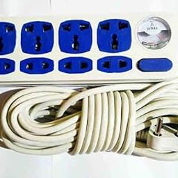 SHREEJIIH 8 Way Port Buster Multipin Socket Surge Spike Protector Indicator with 10 M Long Cable-0