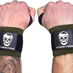 Gymreapers Wrist Wraps Weightlifting - Stiff Heavy Duty 18 inch Wraps With Thick Thumb Loop For Powerlifting, Bodybuilding, Cross Training, & Heavy Presses (OD Green, 12")-image-17