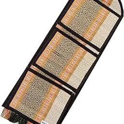 Montelal Store Madurkathi River Grass Handcrafted 3 Pockets Wall Hanging Magazine Letter Holder (Black)-image-33