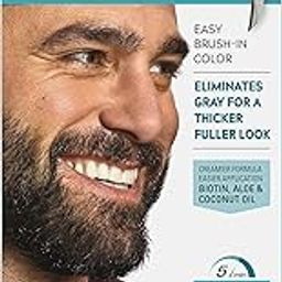 JUST FOR MEN Color Gel Mustache & Beard M-45, Dark Brown 1 Each (Pack of 6)-16