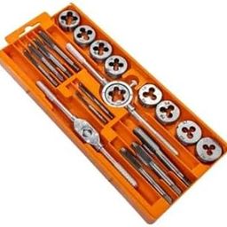 A AND S TOOLS®20-Piece Guide Thread Set Metric Standard Steel HSS Carbide Tap and Die for Machine & Hand Tools for Thread Cutting-7