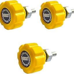 Adjustable Gym Equipment Lock Knob Set, 10mm Yellow Pull Pin with Nut for Multi-Training Bars and Fitness Benches, 3-Pack-image-70