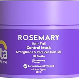 Clensta Rosemary Hair Fall Control Mask With Biotin For Reducing Hair Fall, Dandruff, Strengthens Hair & Daily Use All Hair Types Men & Women Sulfate & Paraben Free 200 Gm,1 Count-image-59