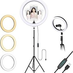 Tygot Professional (12 Inch) Led Ring Light with 7 Feet Tripod Stand for Mobile Phones & Camera, 3 Temperature Mode Dimmable Lighting, Photo-Shoot, Video Shoot, Makeup & More-9