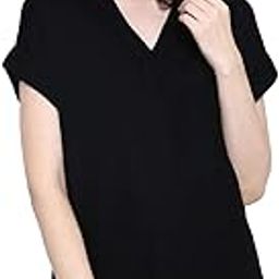 Women V Neck Short Sleeves Printed Tops-picture-2