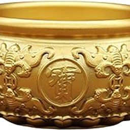 bnf® Chinese Feng Shui Treasure Bowl Wealth Money Bowl for Spring Festival Office Golden|Home & Garden | Figurines|1 Feng Shui Treasure Basin-picture-16