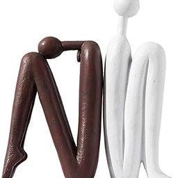 UJEAVETTE 2 Pieces Bookends Gifts for Shelves Book Stand Figurine for Office CD Movies-image-6