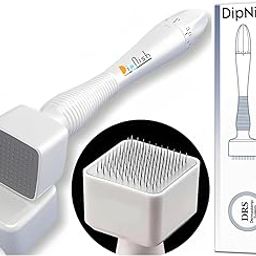 DipNish Derma stamp for Hair Regrowth 140 Titanium Adjustable Micro Needle, Facial Derma Roller Kit for Face, Skin Repair & Beard Growth, Reusable derma pen-13