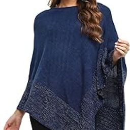 Black Solid Flat Knit Cape-picture-18