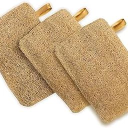Natural Sun-Dried Loofah | Organic Exfoliating Bath Sponge & Scrubber for Men & Women | Deep Cleansing Luffa for Shower, Skincare & Body Care | Eco-Friendly & Biodegradable (Pack of 3)-image-73