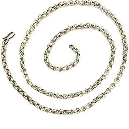 Rolo Chain For Boys | Men Chain | Silver Polish S hook clasp 24 Inch long-picture-22