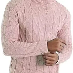 yashidun Men's Loose Fit Round Neck Sweater with Pleated Design for Autumn and Winter Sweater-picture-0