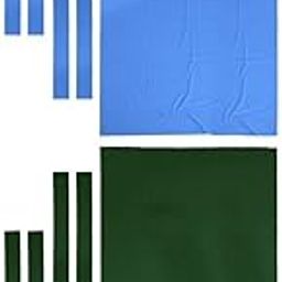 UJEAVETTE 8ft Wool Blend Billiard Pool Table Cloth Snooker Felt Cushion Green Blue-Sporting Goods- Indoor Games- Billiards- Accessories & DÃƒ©co- Other Billiards Accs & DÃƒ©co-picture-2