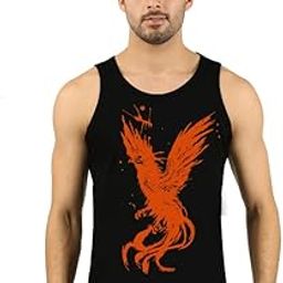 Mens Cotton Printed Regular Fit Vest Multicolour-image-92