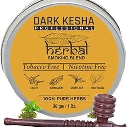 Dark Kesha Ayurvedic Herbal Smoking Mixture Blend 30 gram - 100% Nicotine Free & Tobacco Free With 1 Classic Wooden Brown Pipe | Made With Natural Clove, Tulsi and Other Ayurveda Herbs(Addiction Free)-image-103