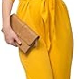 Solid Shirt Collar Half Sleeves Jumpsuit For Women-image-33