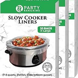 3 Pack : Party Bargains Multi-Use Cooking Bags Slow Cooker – Crock Pot Liners, Extra Large, 10 Count (3 Pack)-picture-25