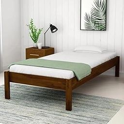 DECNITY Luka Single Sheesham Wood Bed for Bedroom | Sheesham Wood Bed | Solid Wood Bed | Bed for Home | Bed Without Storage| Single Size Bed | Bed for Living Room | Bedroom Furniture | Wooden Bed-image-53