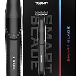 Trimfinity Smart Blade Trimmer Men Beard – Beard Trimmer for Man, Dual-Sided Clean Shave Trimmer for Men, Beard Shaper, IPX6 Waterproof, 5 Guide Combs, 90 Min Runtime, Type-C Fast Charging-image-15