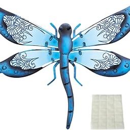 UJEAVETTE Metal Dragonfly Wall Decor Garden Dragonfly Decor for Living Room Yard Porch-image-96