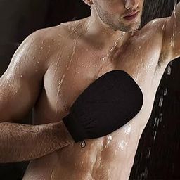 7Seas Hammam Exfoliating Bath Scrub Glove Tan Removal Magic peeling Bath Glove Body Scrub/Exfoliating Body & Face Dead Skin Remover, Home Spa Exfoliating Gloves(2Pcs)(Multicolor)-image-10