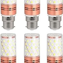 LED Corn Light Decorative Bulb (12W) B22 Screw Holder Base, Rose Gold Finish, 3-in-1 Light Colour by Switching On/Off (Pack Of 6)-image-96