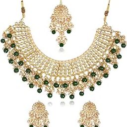 22K GoldPlated Kundan Necklace for Women-29