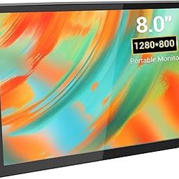 8 Inch Mini LCD Monitor, Small HDMI Screen Display,1280 * 800 Resolution Portable Monitor for PC Laptop Compatible with Raspberry Pi Game Consoles-picture-10