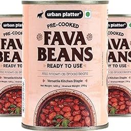 Urban Platter Canned Fava Beans, 400g (Pack of 3)(Ready to use, Cooked Fava Beans, Broad Beans, Middle Eastern Staple, Foul Medammas)-image-63