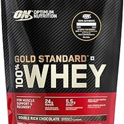 Optimum Nutrition (ON) Gold Standard 100% Whey Protein Powder - 1 lb (Double Rich Chocolate), Primary Source Isolate-8