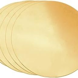 Tynulox 5 Pcs 18 Gauge Brass Round Plate 2" Diameter x 0.04" Thickness H62 Brass Metal Sheet for Crafts, Models, Repairs-image-67