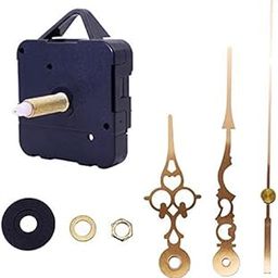 ATORSE 2xQuartz Clock Movement Mechanism Long Spindle Gold Metal Hands Kit DIY-picture-29
