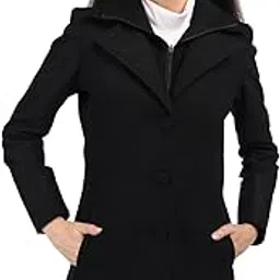 honnete Regular fit Women Coat Zipper Closer with Button and Pockets Trench Coat for Winter-picture-9