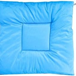 Humpy Hare Washable Pooja Aasan Perfect for Floor Sitting Rug for Katha, Hawan, Prayer | Super Soft with Microfiber Filling | Comfortable & Durable Worship Mat | 29"x29" (Sky Blue)-image-6