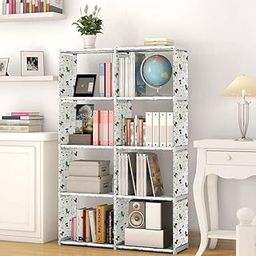 YouCopia Book Self – 8 Cases Portable Book Shelf, Kids Books Racks for Home Plastic, Bookshelf for Home, Book Shelves, Book Stand, Organizer, Rack for Study Room/Library-image-56