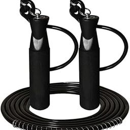 Adjustable Jump Rope with Foam Grip, 2.7m Length, Steel Ball Bearing, Black-image-18