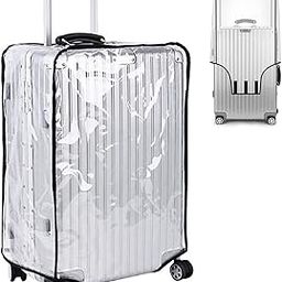 Handcuffs Transparent Luggage Trolley Protective Covers PVC Waterproof Travel Bag Suitcase Cover (30 Inches) (21.3" X 13.4" X 29.5")-22