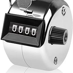 Levin Tally Counter, 4-Digit Clicker Counter, Metal Hand Tally Counters Clicker Pitch Counter for Counting, Knitting, Coaching, Golf, Lap, Fishing (Pack of 1)-8