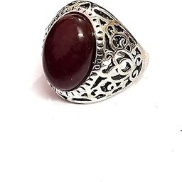 Natural Carnelain Crystal Antique Look Oval Ring For Men And Women-image-6