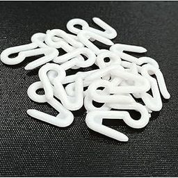 FAPBADRI Plastic Hook for Curtain Channel/M Track System - 100 Pieces-21