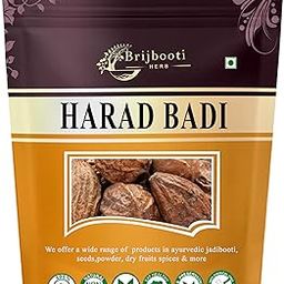 Brijbooti Natural Harad badi Whole - 200 Gm - Kadukkai - Karakkaya - Yellow Terminalia Chebula, Haritaki | FSSAI, GMP, ISO Certified-32