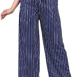 Womens Straight Fit Trousers with Front Zip and Button Closure Office Wear Pants-image-60