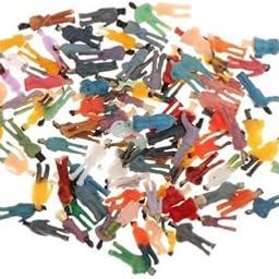 bnf® 4x100Pcs Painted People s Miniatures for Train Railway Layout 1:150 | s & People | Parts & Accessories | HO Scale | Model Railroads & Trains-image-67