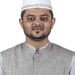 Traditional Handstitched Ready to Wear Typical Maharashtrain White Topi (Turban) with Handstitched Border for Wedding/Traditional-39
