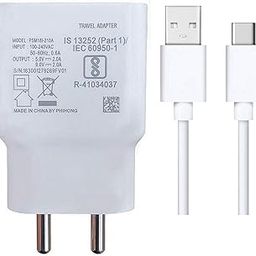 vivo type c charger original fast charger For vivo Y51,vivo Y51a,vivo Y52s 5G,vivo Y70,vivo Y70s Charger Original Adapter Wall Charger | VIVO Original Charger Cable Type-C Mobile Charger | Type-C Charger Cable Fast Charging Mobile Charger | Type C Fast Charger | Type C Android Charger with 1 Meter USB Type C Charging Data Cable (2.4 Amp, HBB5, White)-12