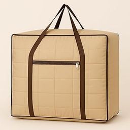 Peafowl Large Size Underbed Storage Bag For Clothes/Blankets/Saree/Household Storage Bag (Golden)-image-112