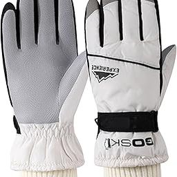 ATORSE Winter Gloves Non Slip Lightweight Snow Ski Gloves for Biking Skiing Outdoor White Women-image-24