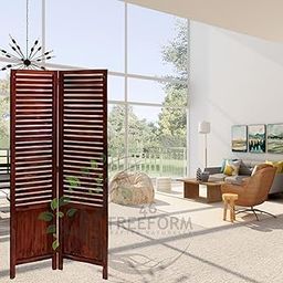 46Treeform Wooden Room Partition/Screen/Room Divider/Room Separator for Livng Room Bedroom Home Office Restarurant Hallway 1 Panel 30Inches Wide (2 Panel - 20 Inches Wide Each 6 Feet Height)-image-3