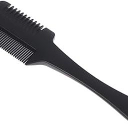KIRA Razor Comb, Hair Thinner Razor Comb Hair Styling Razor Comb Cutting Scissors Double Sided Hair Styling Razor Comb Tool for Salon Home Hair Cutting Styling For Men & Women (Black)-19