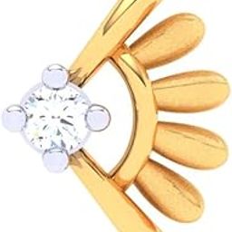 P.C Chandra Jewellers 22KT (916) Yellow Gold Rare Shaped Nosepin for Women & Girls - 0.54 Gram-42